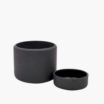 Black Porcelain Clay Plant Pot, 5 of 5