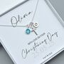 Sterling Silver Christening Necklace, thumbnail 2 of 7