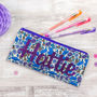 Liberty Glitter Name Pencil Case Gift For Girl, thumbnail 5 of 12