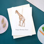 Giraffe Keepsake Children's Birthday Card, thumbnail 1 of 2