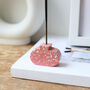 Pink Recycled Terrazzo Incense Holder, thumbnail 3 of 5