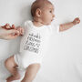 Personalised Baby's First Merry Christmas Bodysuit, thumbnail 1 of 5