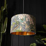 Emerald Mythical Plumes Lampshade With Gold Lining, thumbnail 1 of 8
