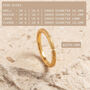 Textured Gold Vermeil Plated Stacking Ring, thumbnail 9 of 9