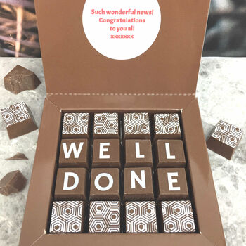 Personalised Well Done Message Chocolates, 2 of 8