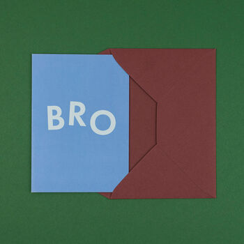 'Bro' Funny Birthday Card For Brother, 4 of 5
