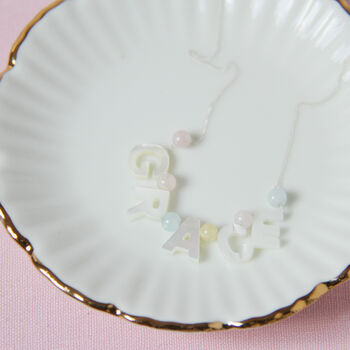 Personalised Mother Of Pearl Initial Necklace, 5 of 8