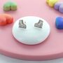 Ice Skate Stud Earrings, thumbnail 1 of 2