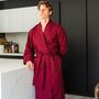 Lightweight Men's Dressing Gown Tosca Red, thumbnail 1 of 5