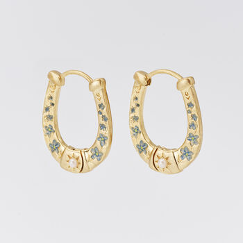 Gold Lucky In Love Hoop Earrings, 5 of 9