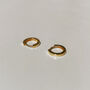 Minimalist Huggie 14k Gold Plated Earrings, thumbnail 8 of 8