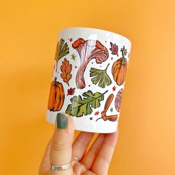 Autumn Mushroom And Pumpkin Mug, 2 of 3