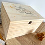 Personalised Twinkle Twinkle New Baby Keepsake Box, thumbnail 3 of 7