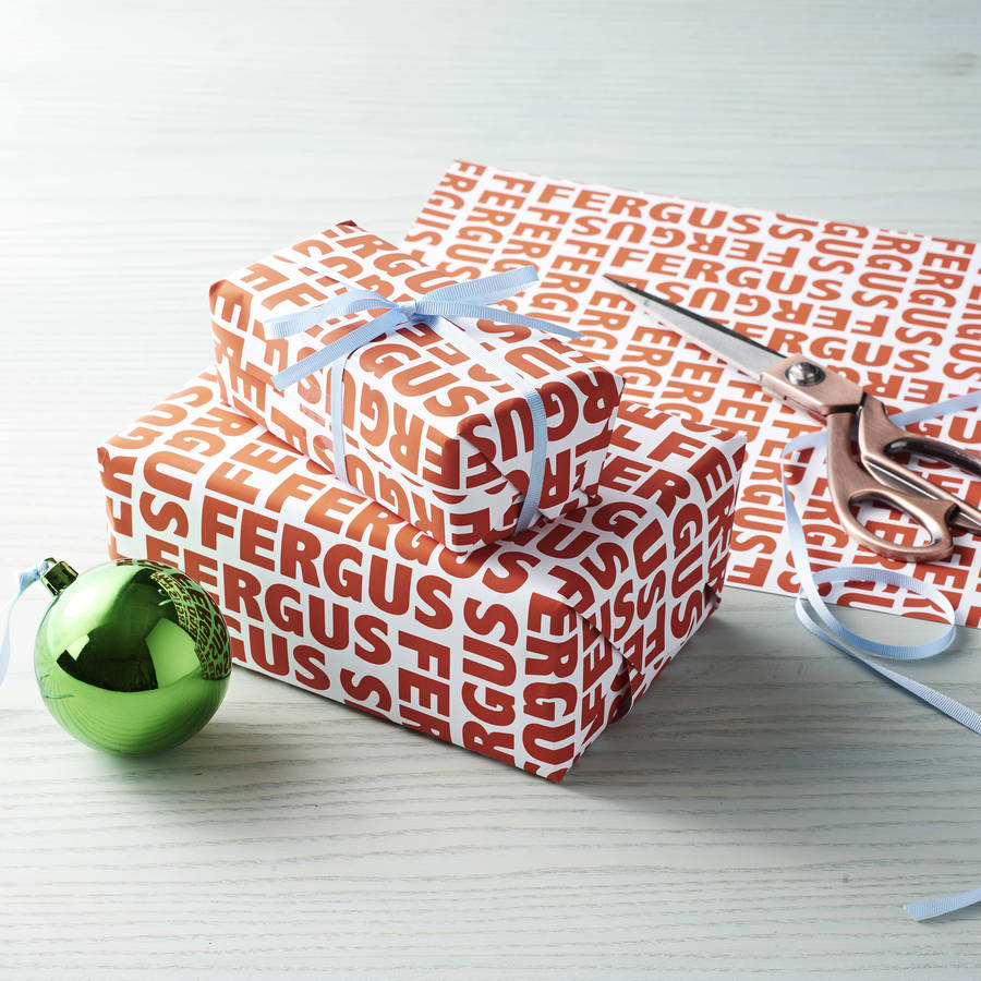 Personalised Name Wrapping Paper