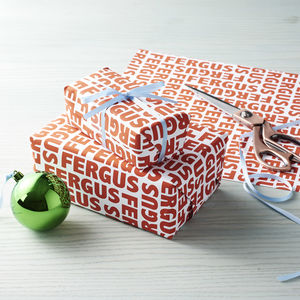 Wring Paper Notonthehighstreet Personalised Recycable Name Wring Paper