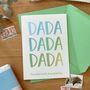 Personalised Baby’s First Words Father's Day Card, thumbnail 1 of 7