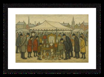 Antique Market Lowry Style Framed Art, 3 of 3