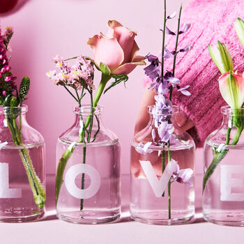 Set Of Four Personalised Love Vases, 2 of 2