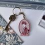 Mr Wickham Jane Austen Wooden Keyring, thumbnail 1 of 2