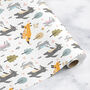 Mothers Day Wrapping Paper Roll Fox Wolf Baby, thumbnail 3 of 3