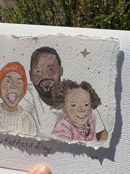 A5 Personalised Fathers Day Illustrated Card, 3 of 4