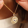 Supernova And Iolite 18ct Gold Vermeil Plated Pendant, thumbnail 3 of 6