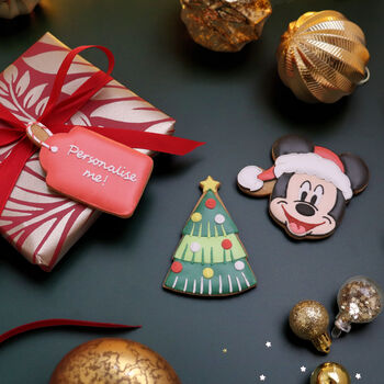 Disney Mickey Mouse Hand Iced Personalised Christmas Letterbox Biscuits, 2 of 3