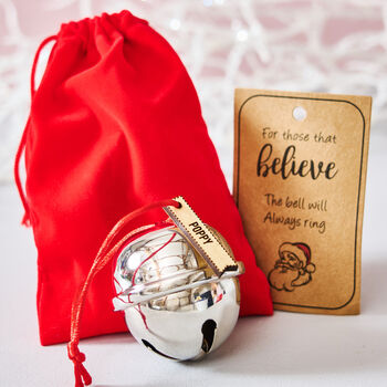 Personalised Believe Bell Christmas Place Setting, 4 of 4