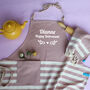 Personalised Apron, Hand Towel, Retirement Gift, thumbnail 1 of 11