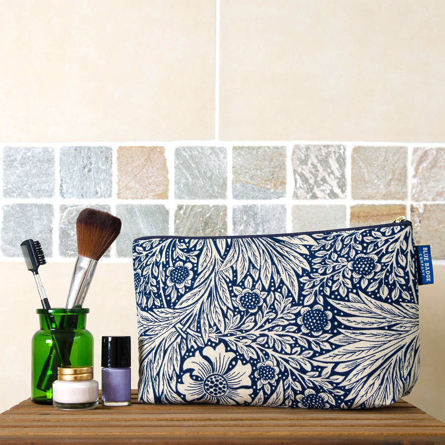 Toiletries Case Wash Bag William Morris Fabric By Blue Badge Co 