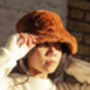 Brown Fluffy Bucket Hat, thumbnail 4 of 5