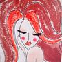 Red Hair Girl Fashion Birthday Card Girl With Red Hair, thumbnail 5 of 6