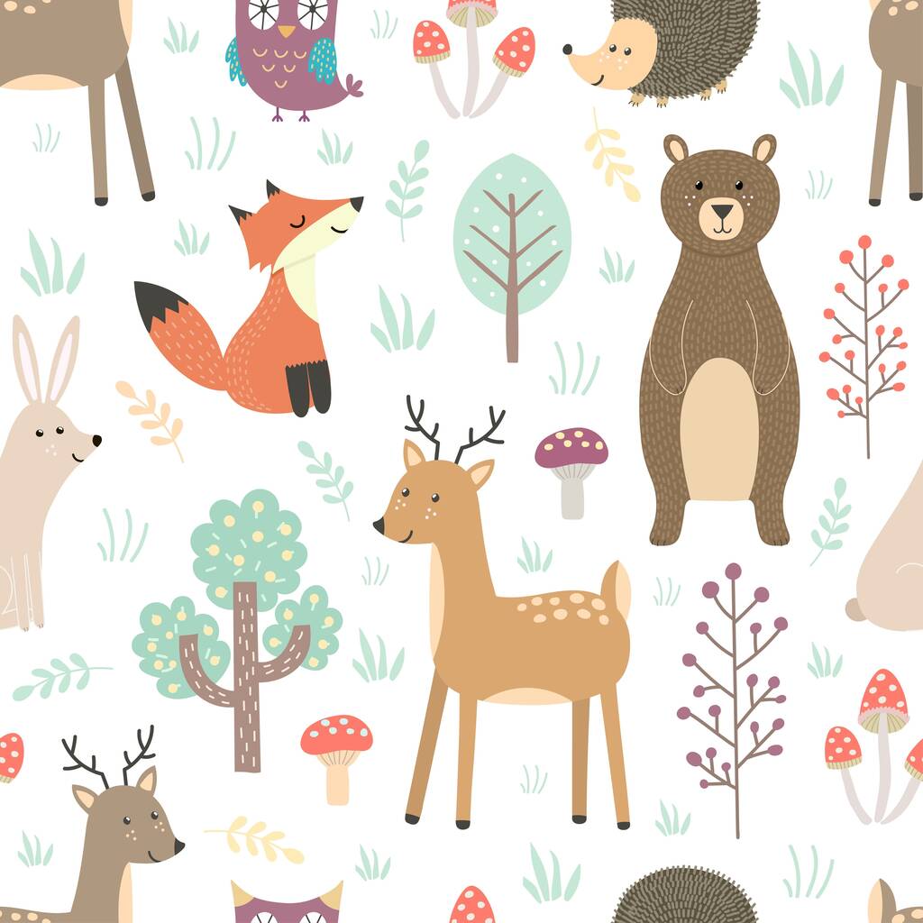 Woodland Animals Lampshade By Big Little Bedrooms | notonthehighstreet.com