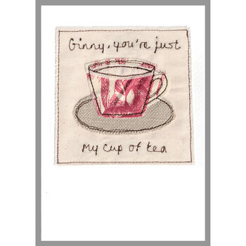 Personalised Tea Cup China 20th Anniversary Card, 10 of 12
