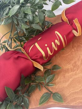 Personalised Reusable Red Christmas Crackers, 2 of 10