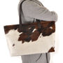 Vondie And Will Chocolate Tote Bag With Calf Hair, thumbnail 5 of 5
