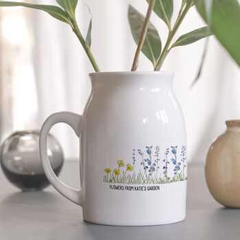 Personalised Birth Flower Ceramic Vase, 2 of 6