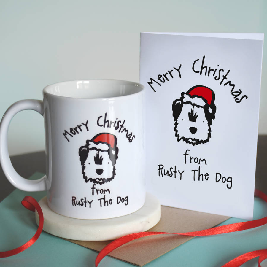 Merry Christmas From The Dog Card By Cows &amp; Kisses | notonthehighstreet.com