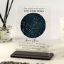 Personalised Islamic Birth Star Map Acrylic Plaque, thumbnail 1 of 2