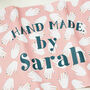 Personalised Handmade By Tea Towel, thumbnail 3 of 4