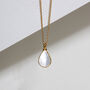 Teardrop Pearl Urn Necklace 18 K Gold Plated Silver, thumbnail 4 of 5