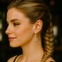 Spiral Drop Rose Gold Plated Dangle Ear Jackets, thumbnail 1 of 8