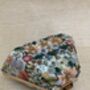 Multicoloured Blue Handcrafted Floral Clutch Bag, thumbnail 3 of 6