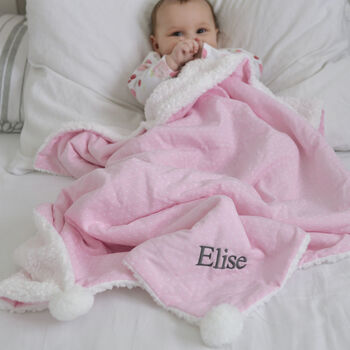 Personalised Heart Blanket And Unicorn Comforter Hamper, 4 of 12