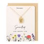 January Snowdrop Birth Flower Necklace Card, thumbnail 2 of 4