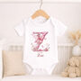 Personalised Fairy Alphabet Baby Grow, thumbnail 1 of 7