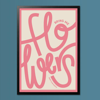 Flowers Typography Poster Print, 5 of 7