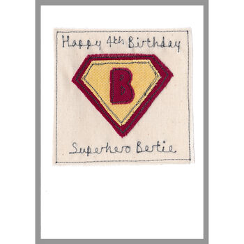 Personalised Superhero 1st Or Any Birthday Card For Boy, 7 of 12