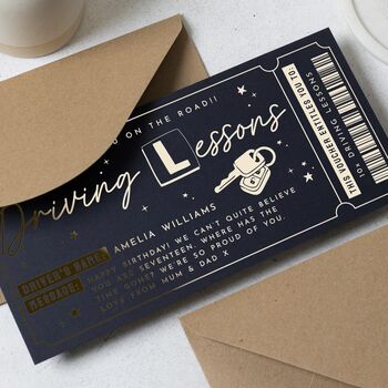Personalised Driving Lessons Birthday Gift Voucher, 3 of 8