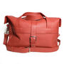 Personalised Handcrafted Red Leather Travel Bag, thumbnail 2 of 6